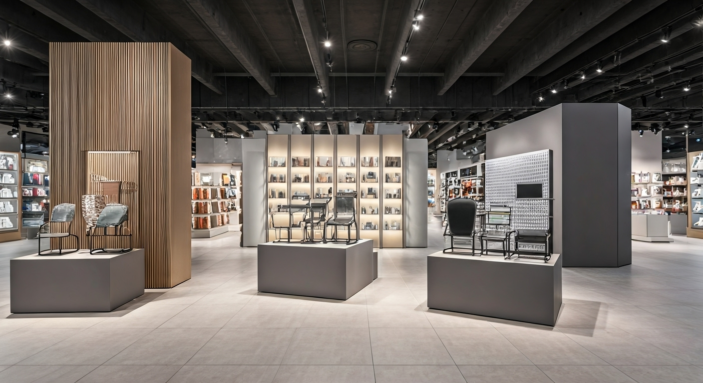 Modern store with new equipment